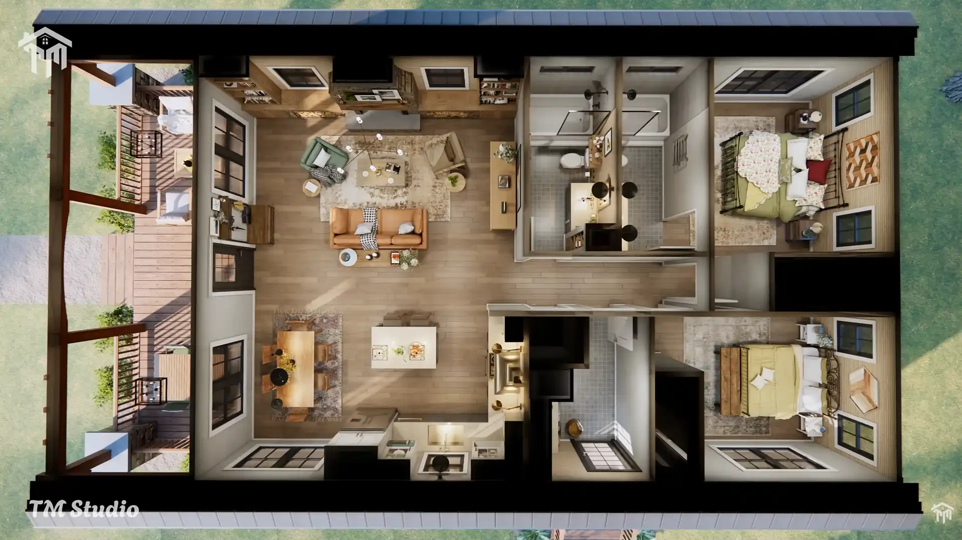 floor plan top view
