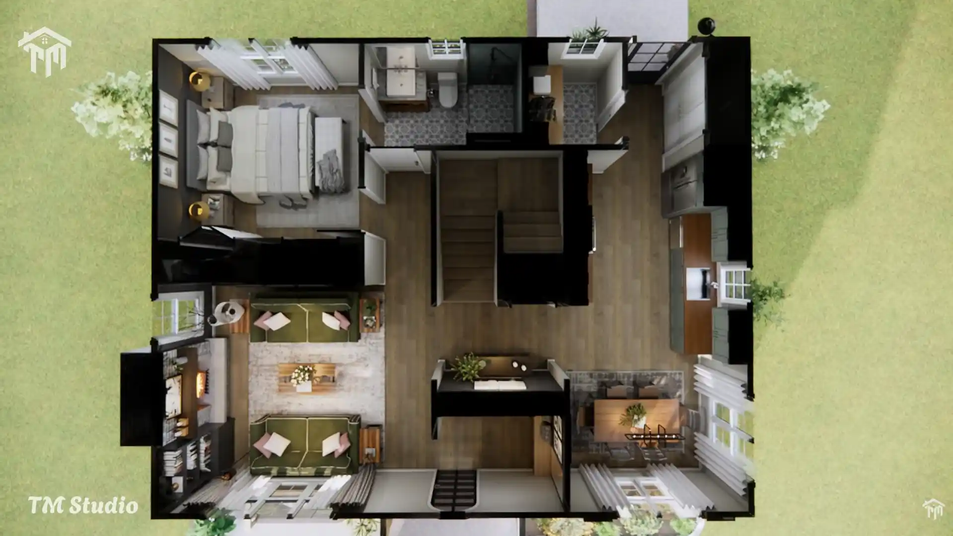 tm studio 2 story house plans
