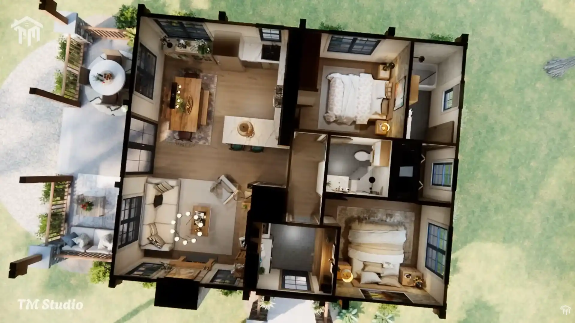 tm studio 2 bedroom house plan