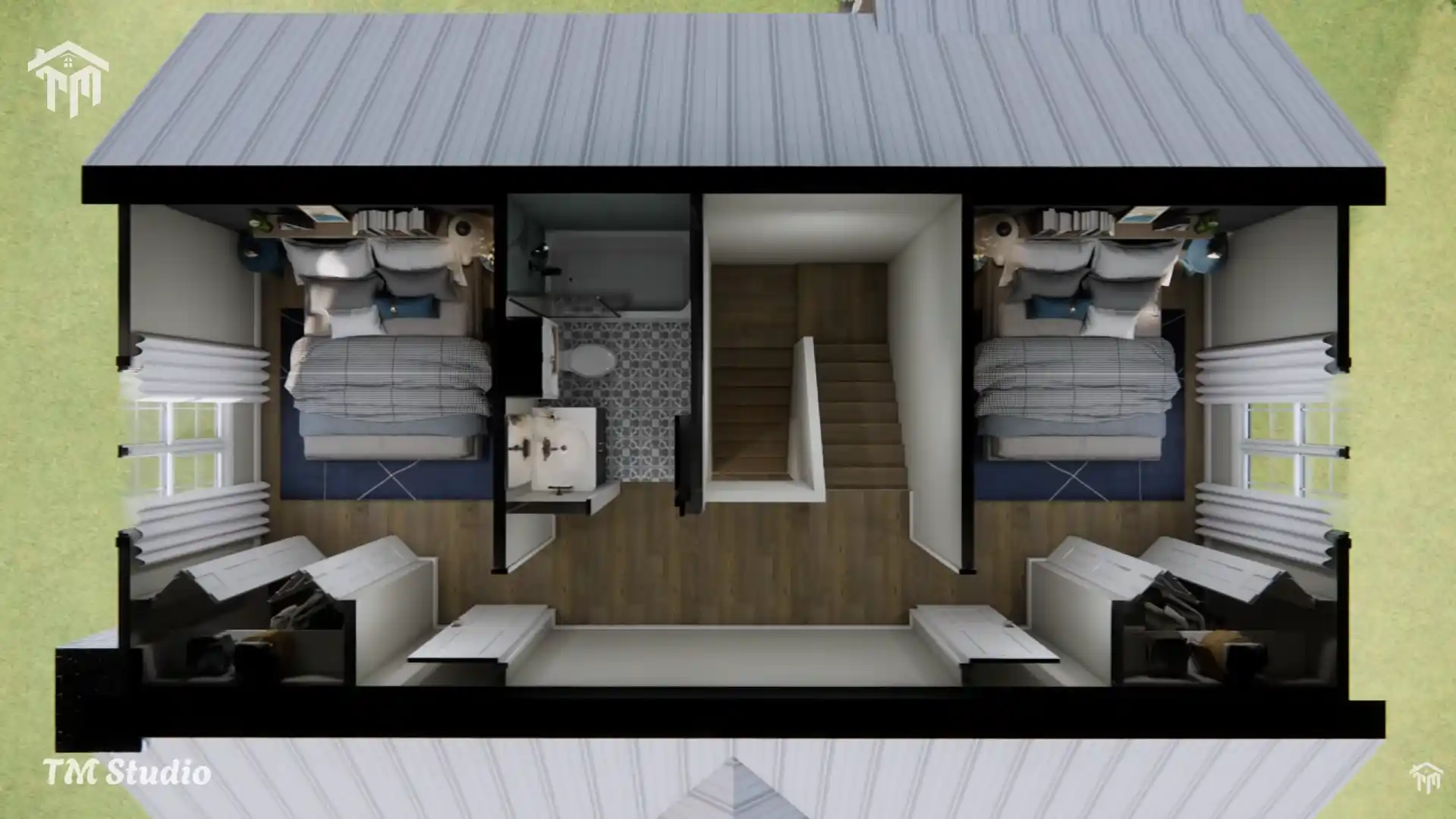 tm studio 2 story house plans