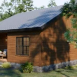 26'x32' (8x10m) Gorgeous Cabin Simplicity: Living Fully in a Minimalist Retreat TMS-113-CF1 TM STUDIO