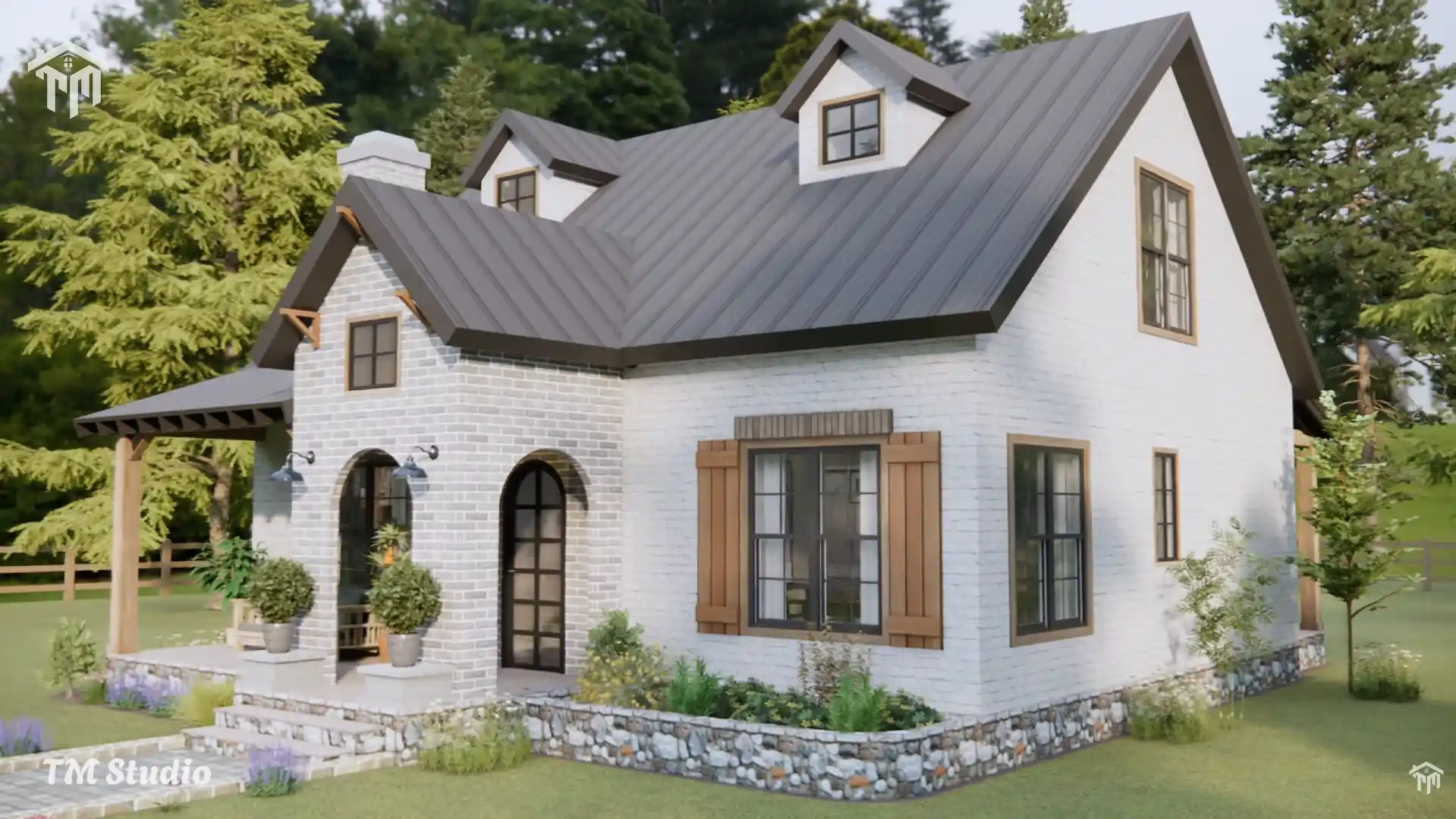 tm studio 2 story house plans
