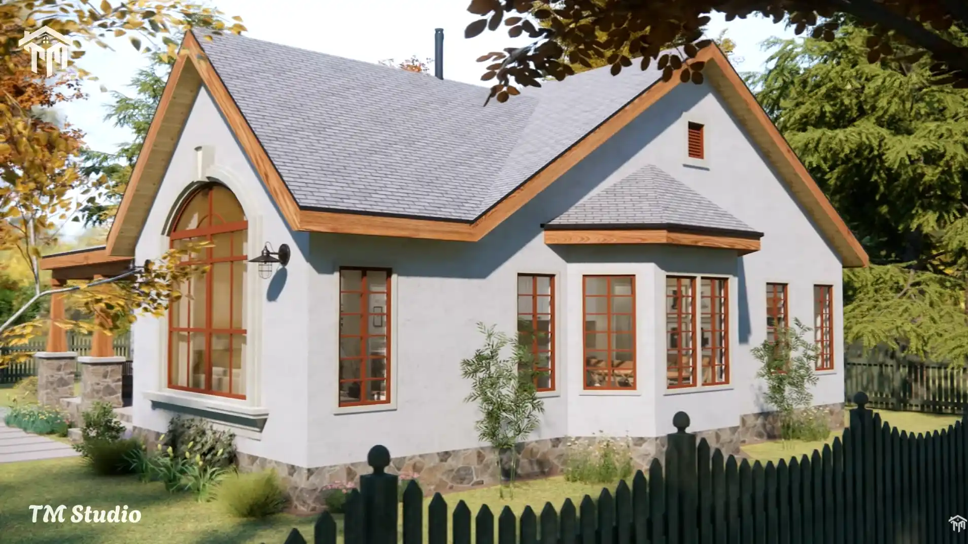 Absolutely Gorgeous Small House | Cozy Home With Floor Plan TMS-108-CF1