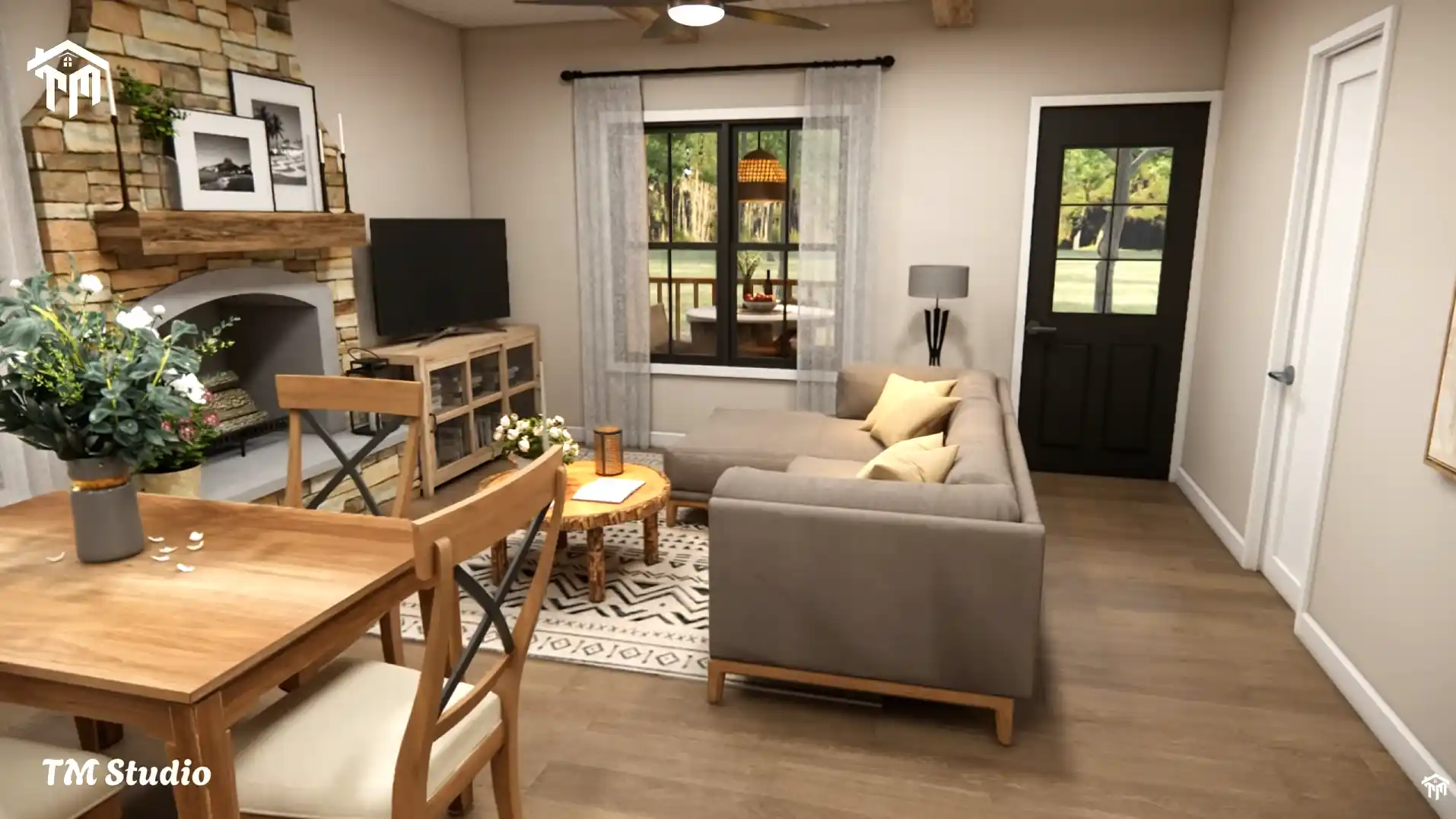 tm studio house plan 2 bedroom