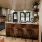 kitchen and dining area