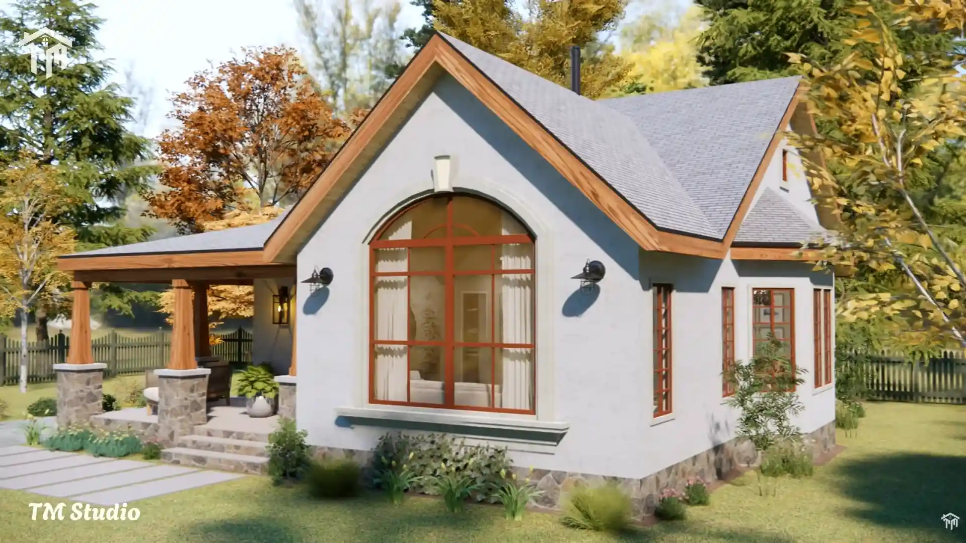 Absolutely Gorgeous Small House | Cozy Home With Floor Plan TMS-108-CF1