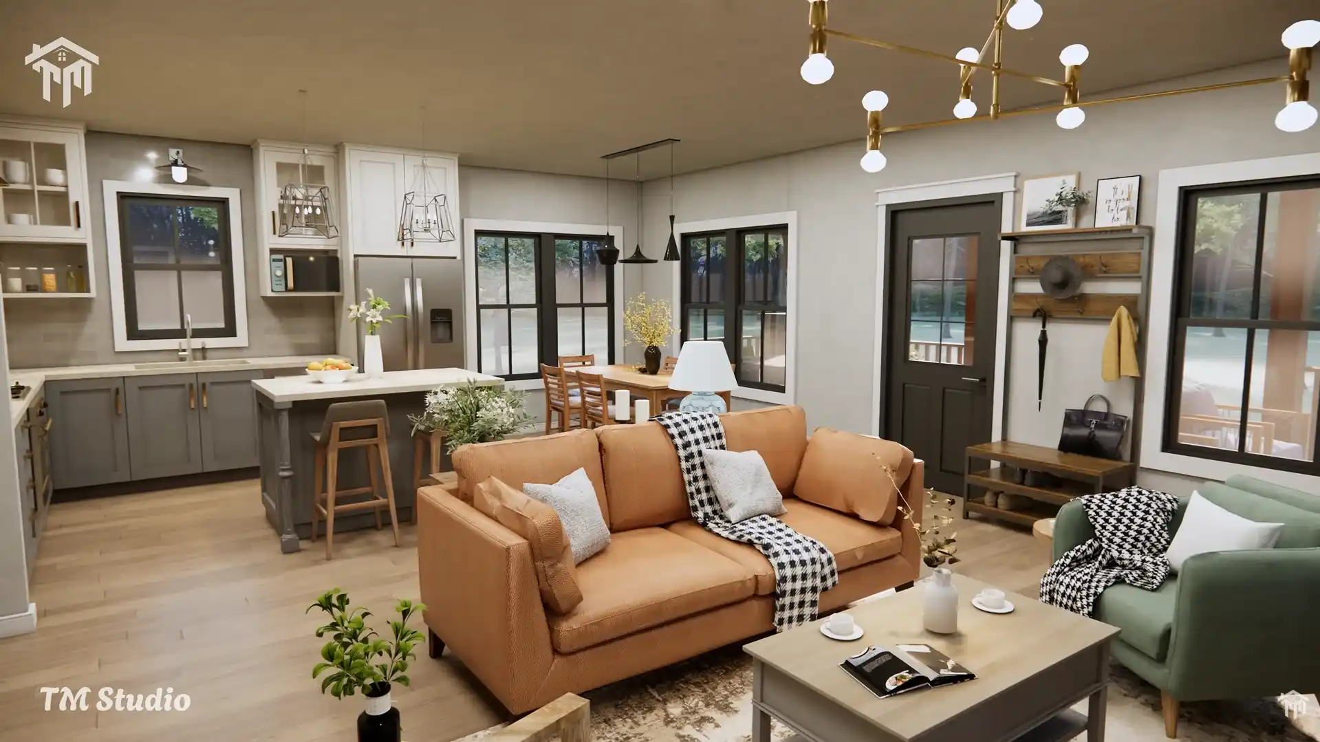 tm studio 2 bedroom 2 bathroom house interior design