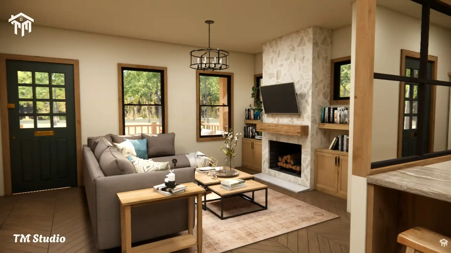 tm studio 2 bedroom cabin home design