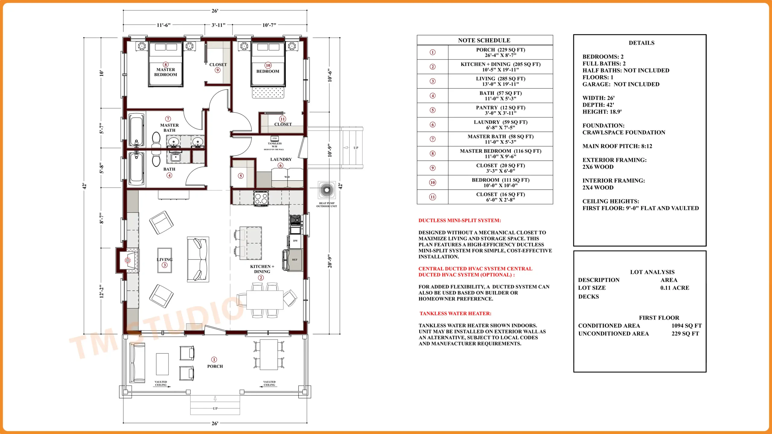 TMS-110-CF1 floor plan by TM Studio