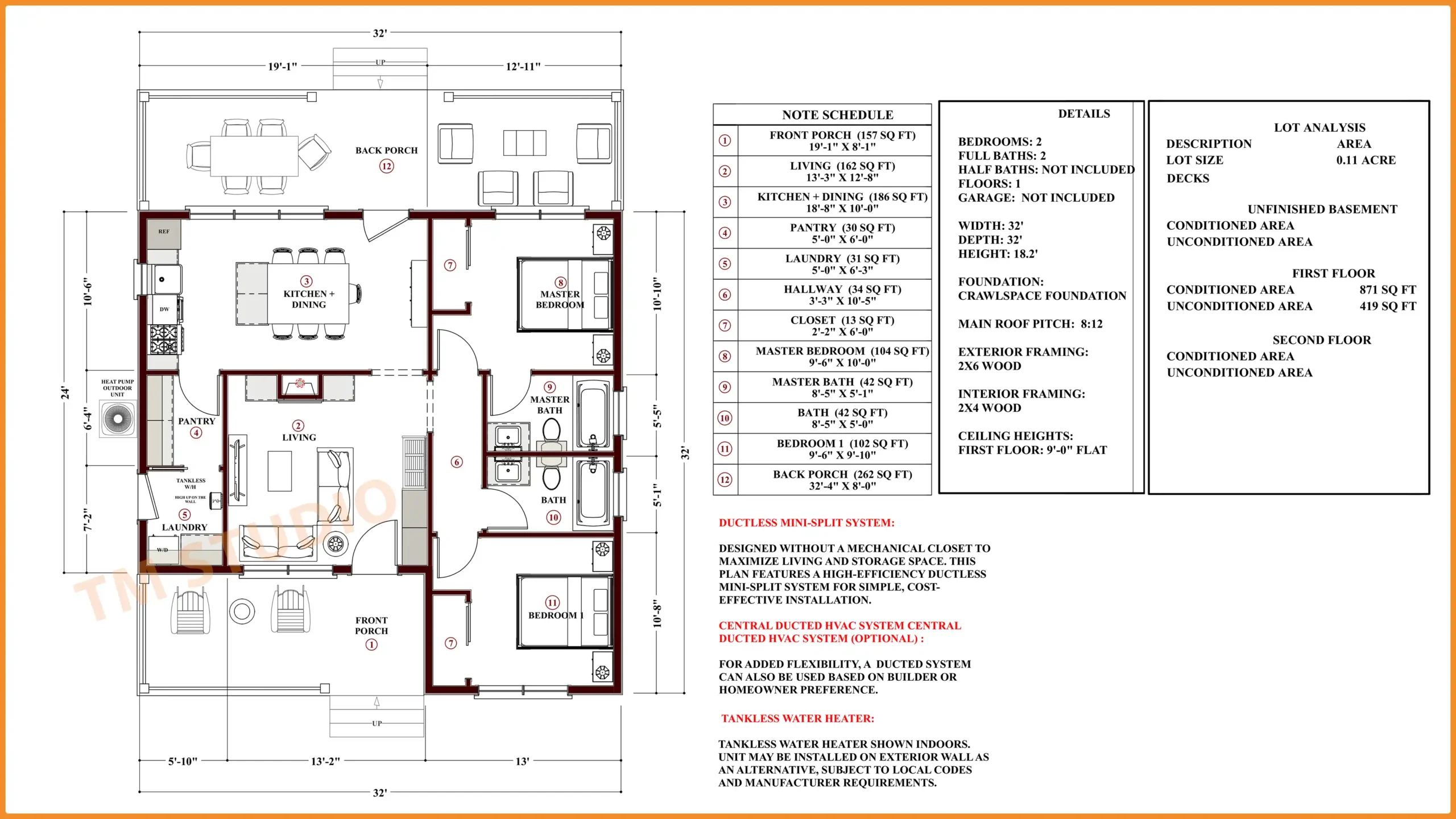 TMS-111-CF1 floor plan TM Studio