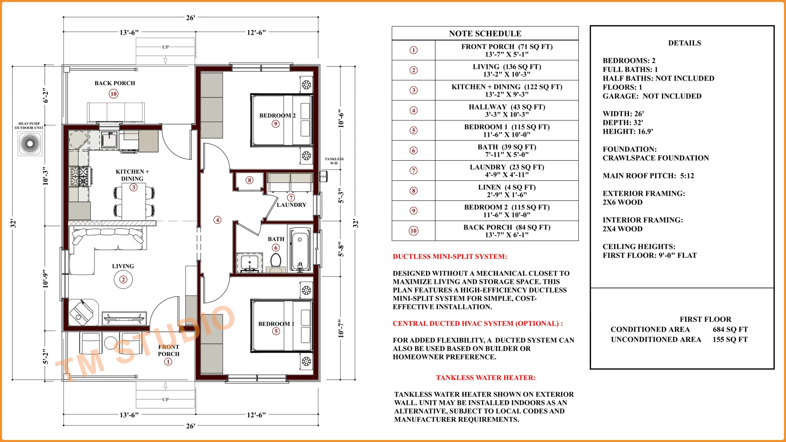 TMS-113-CF1 Floor plan TM Studio