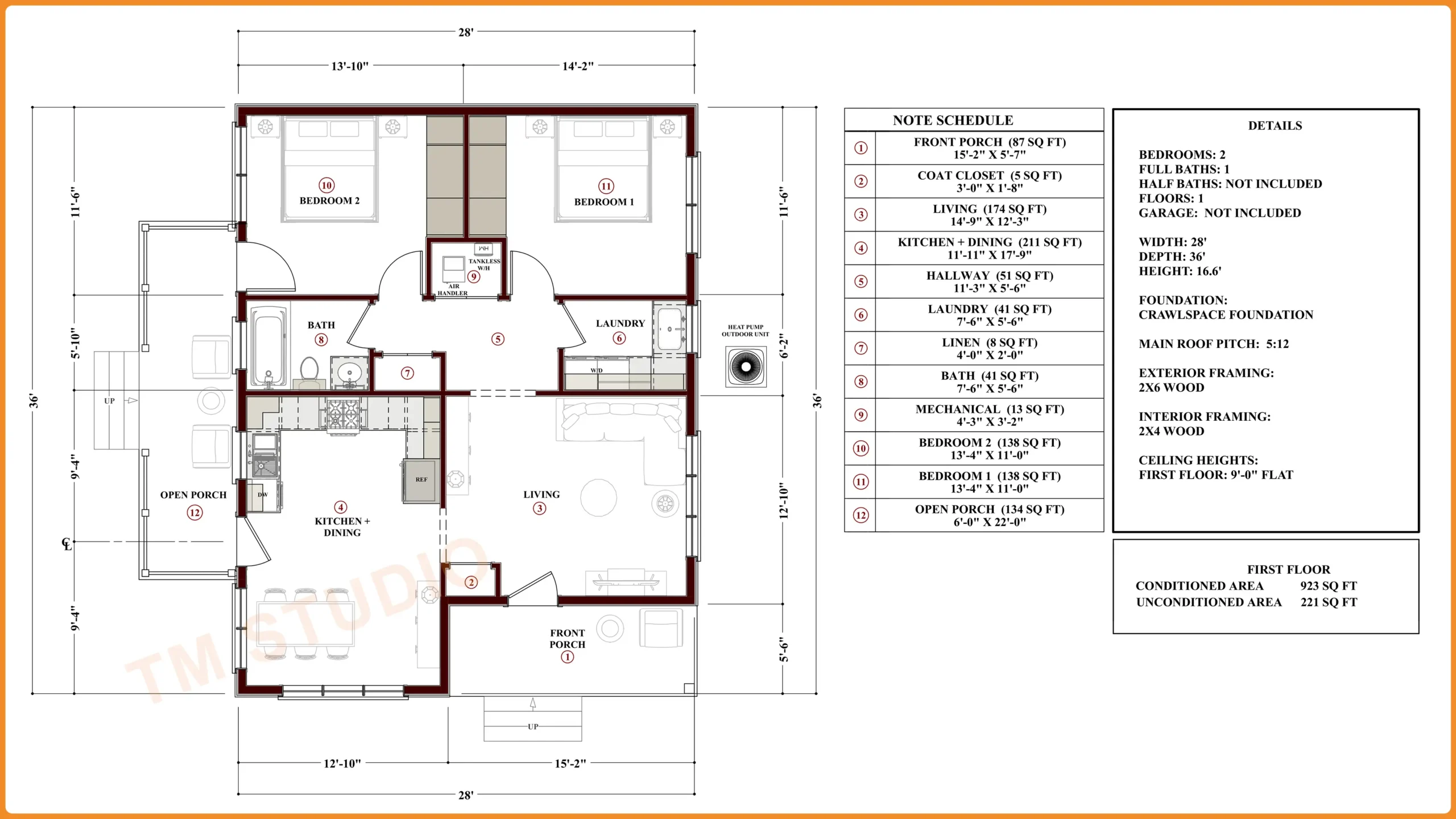 TMS-114-CF1 Floor Plan TM Studio