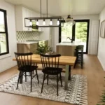 kichen with dining area