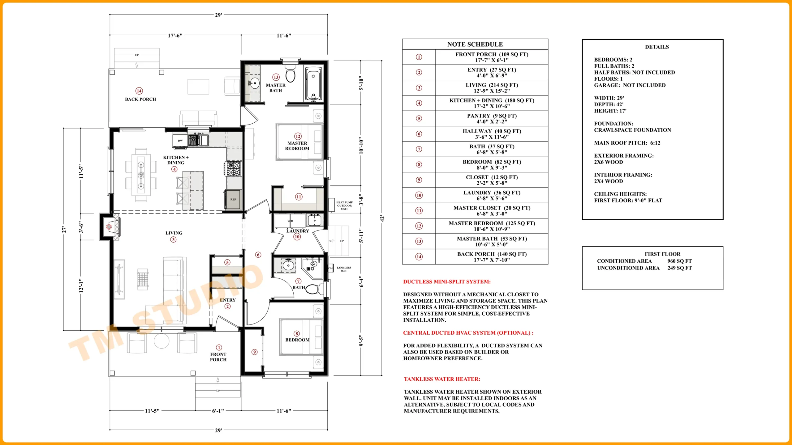 TMS-120-CF1 Floor Plan tm studio