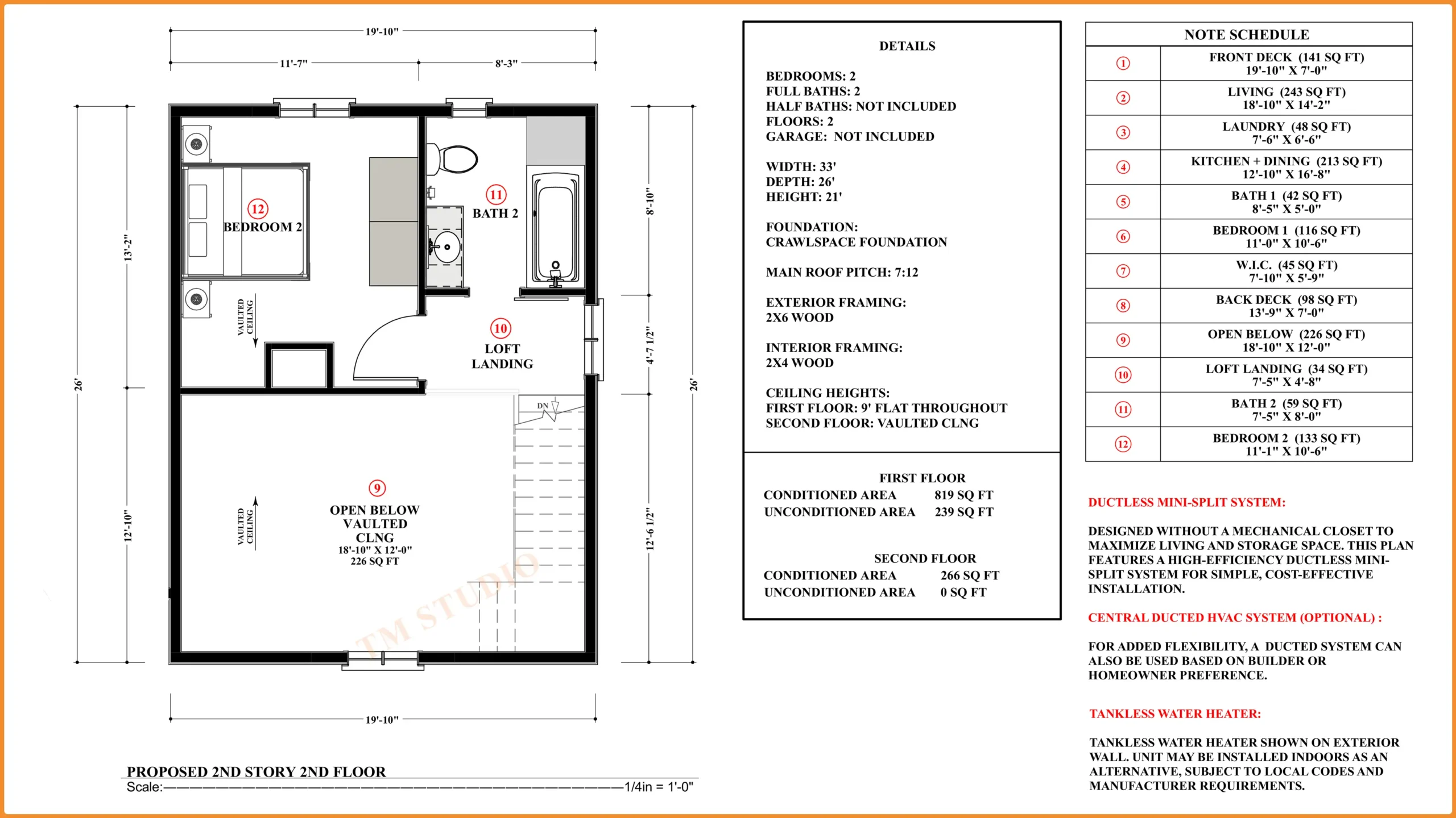 TMS-124-CF1 floor plan tm studio