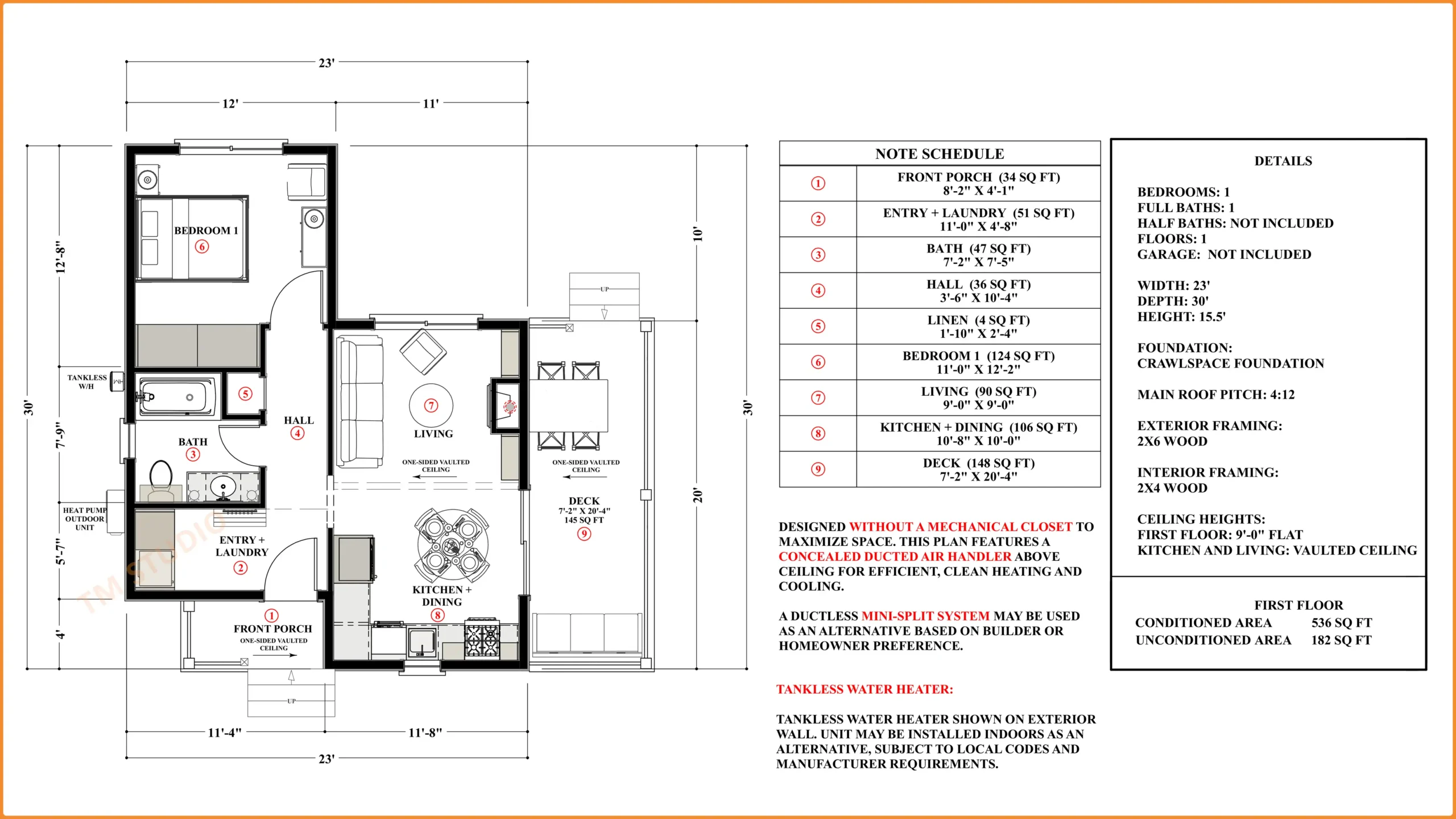 TMS-125-CF1 Floor Plan