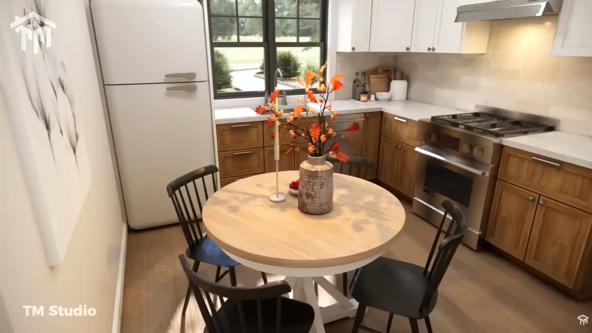 kitchen with dining area