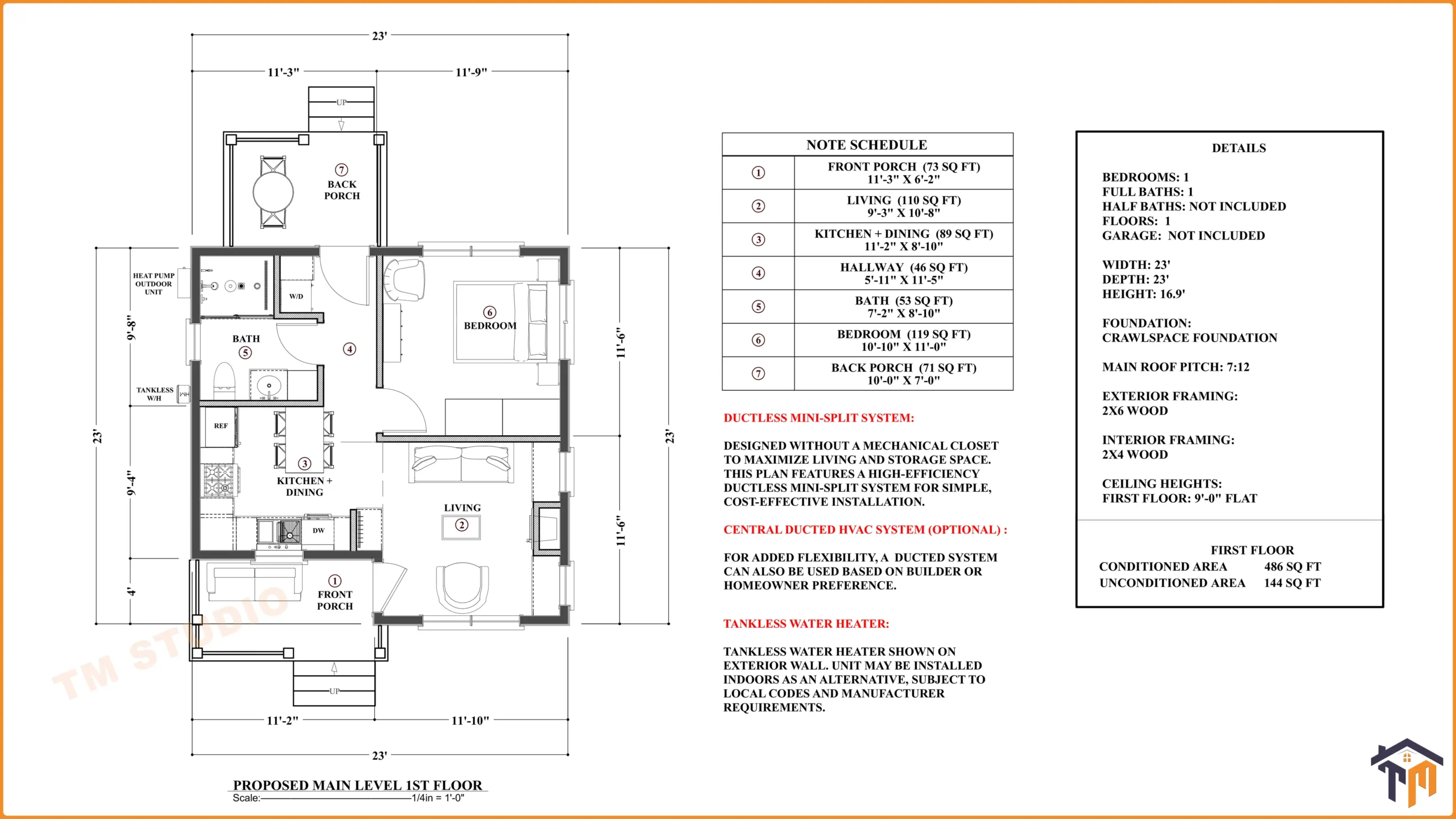 TMS-139-CF1 floor plan with detaild and dimensions by tm studio