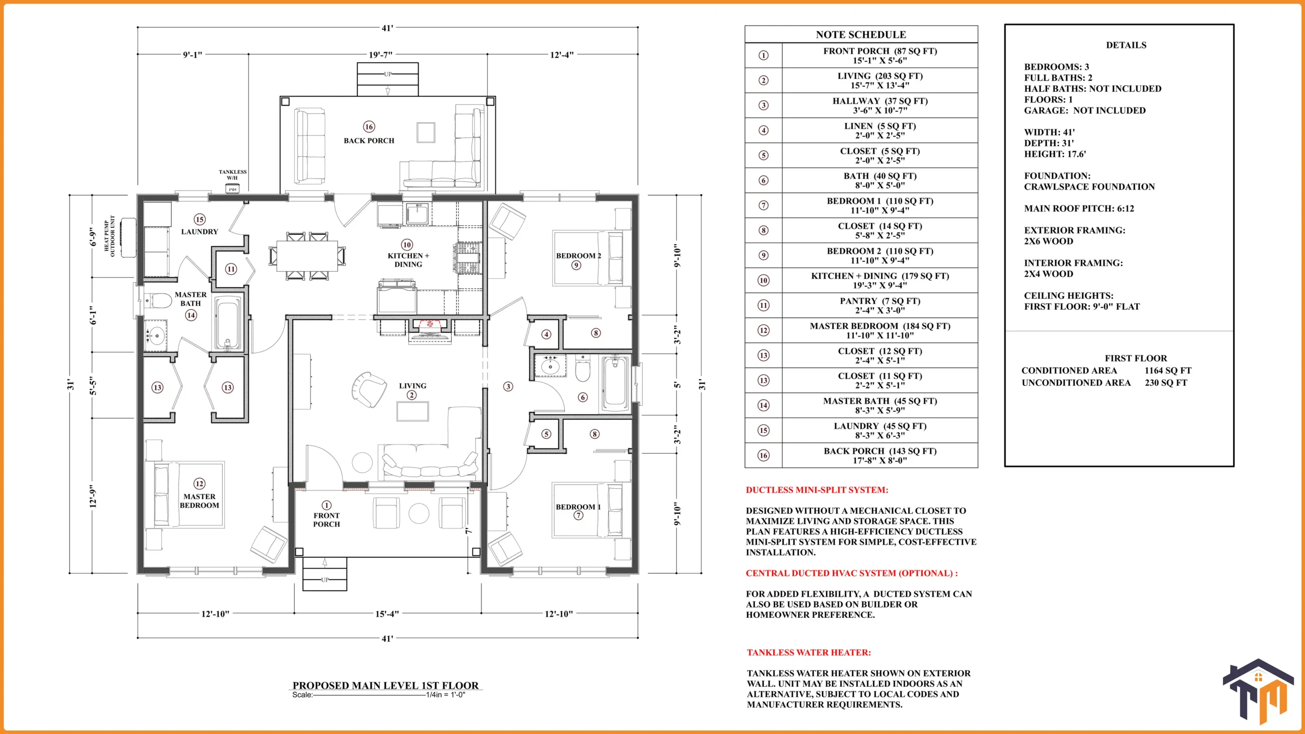 TMS-154-cf1 floor plan with dimention by tm studio