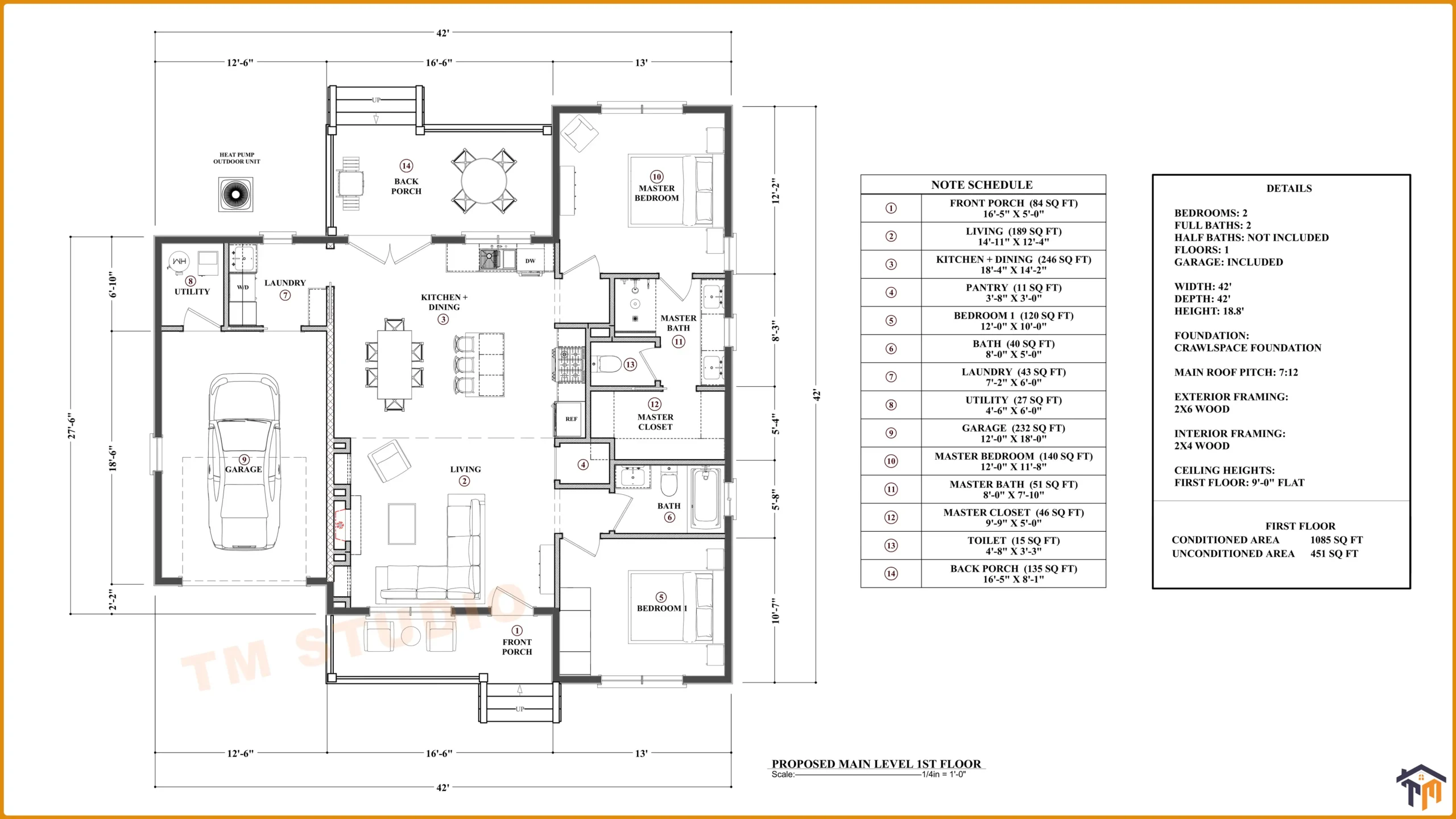TMS-161-CF1 floor plan