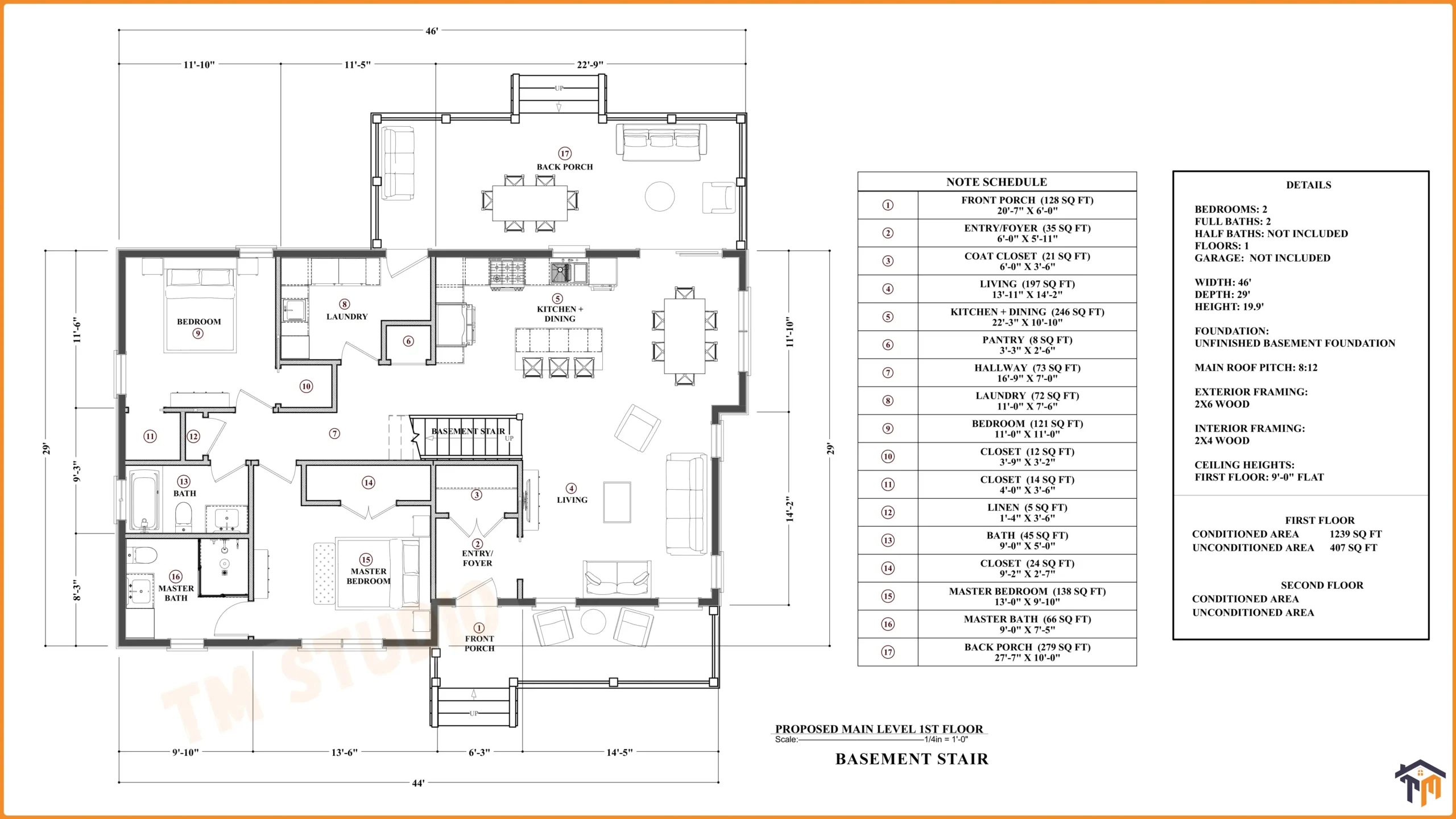 TMS-167-CF1 Basement