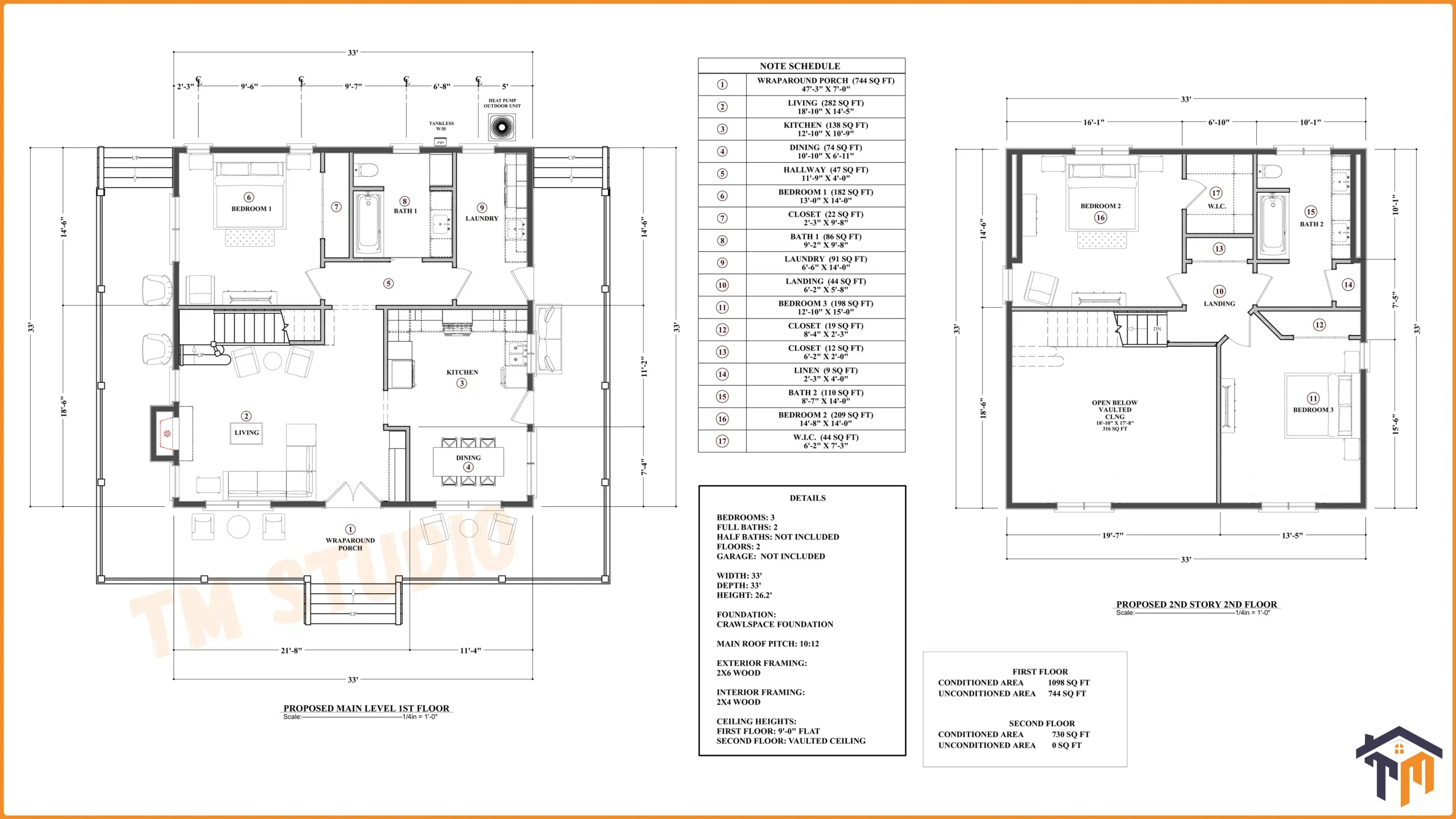 TMS-170-CF1 floor plan layout with the dimentions